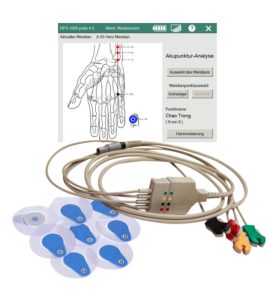 Rayoscan Hardware and Software with Acupuncture Analysis for Polar 4.0 (includes 100 Rayoscan Pads)