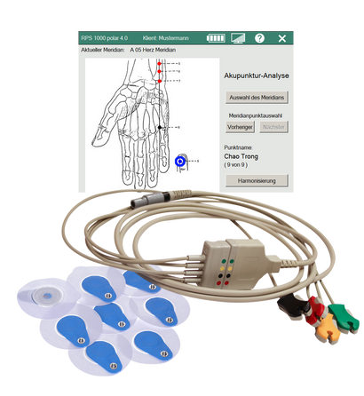 Rayoscan Hardware and Software with Acupuncture Analysis for Polar 4.0 (includes 100 Rayoscan Pads)